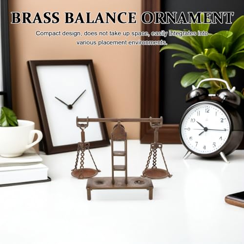 Balance vintage laiton décoration d'exception style antiquité de bureau