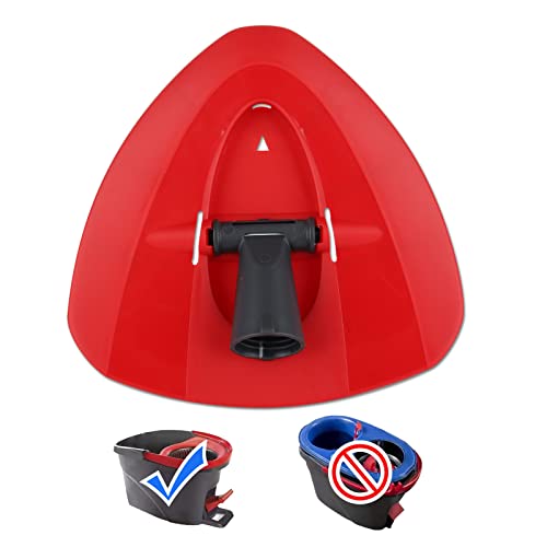 Cabezal de Base de Repuesto para mopa roja Compatible con Vileda Mop,Disco de Cabeza de mopa giratoria Triangular Compatible con O-Cedar Turbo Mop, Accesorios de Repuesto para Base de Cabezal de mopa Cover