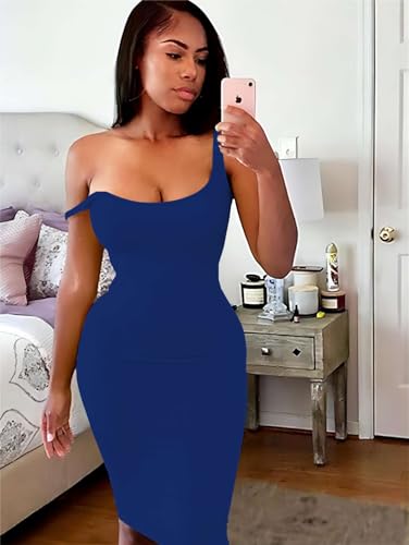 Image of Mrskoala Women Midi Tank Dresses Sexy Club Casual Dress Summer