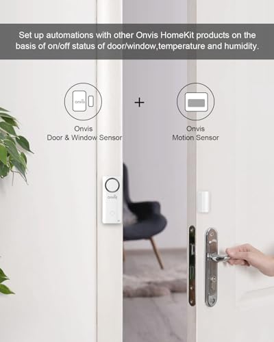 Onvis CS2 4-In-1 Wireless Door Window Contact Sensor For Alarm System And Smart Home Automation,Thermometer, Hygrometer, Only Works With Apple Homekit (Thread) -Need To Upgrade The Firmware To 1.6.6 thumb #7