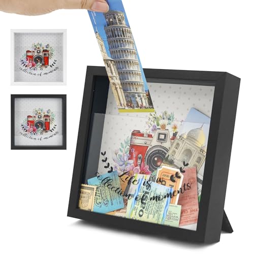 8x8 Travel Memory Shadow Box for Tickets and Photos