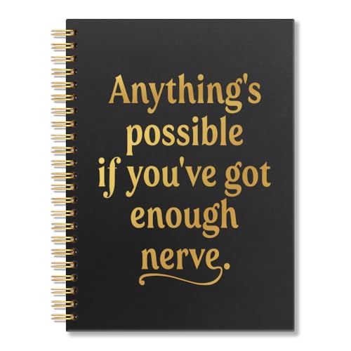 Cahier à spirales motivant Anything's Possible carnet A5 pour bureau et notes d'école