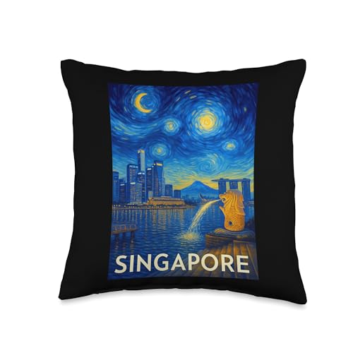 Singapore Throw Pillow