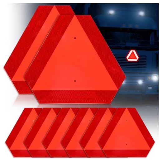 Reflective Safety Triangle Signs for Vehicles