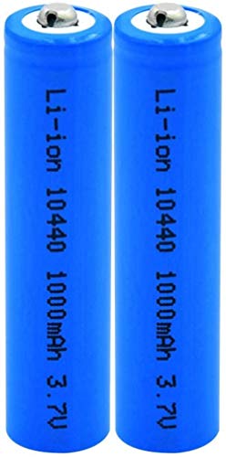 3.7 v Volts 1000 mah 10440 Lithium ION Lithium Li-ION Batteries cellules de Remplacement pour rasoirs électriques 4 pièces-2 pièces Cover