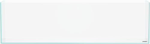 Miniatura 165 de LANDEN Tanque de acuario de hierro bajo sin borde de 25C de 3.7 galones, 9.84 x 9.84 x 9.84 pulgadas de alto, 0.197 in de grosor con alfombrilla