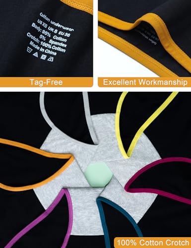 Cotton Hipster Panties for Women Mid Rise Underwear Full Coverage Soft Ladies Underwear Pack3