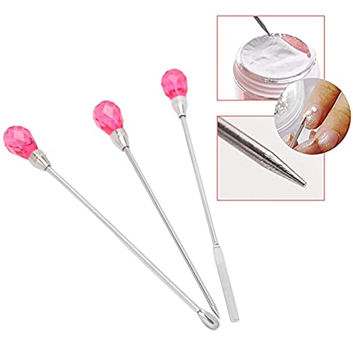 Set 3 Piezas Herramientas Nail Art Acero Inoxidable miniatura 2