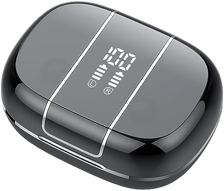 Wireless Earbuds Bluetooth 5.3 Headphones Sports Ear Buds with Wireless Charging Case & LED Power Display Over-Ear Earphones