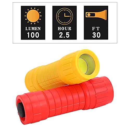 Kunhe 5 Pack Plastic Small Mini Led Flashlight Cob Flashlights For Kids 100 Lumen With Batteries High Cri For Bright Flash Light Party Favors Christmas Gifts #TOP5