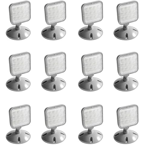 LED ENERGY PLUS Remote Outdoor Emergency Light Head – Single Head LED Lamp, Weatherproof Emergency Exit Lighting – 3.6V OR 9.6V Volts, 1.7 Watts (12 Pack) Cover