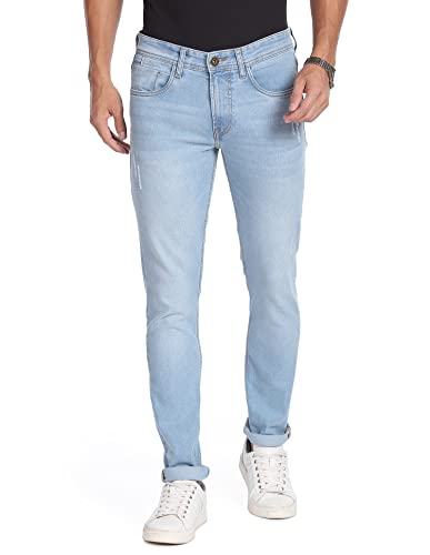 Image of Arvind Skinny Fit Distressed Jeans