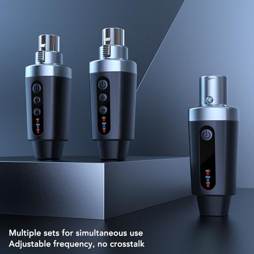Transmisor y receptor inalámbrico para micrófono Estink, construcción en ABS, 8 niveles de volumen, alcance de 30-50 m para micrófonos y sistemas PA miniatura 3