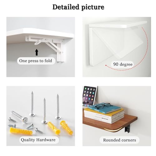 Bureau mural pliable pour optimiser les petits espaces encombrés