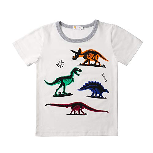 Little Hand Kids Dinosaurs Pajama 100% Cotton Short Pajamas For Boys Sleepwear Pjs Sets Toddler Summer Clothes Size 5T #TOP1