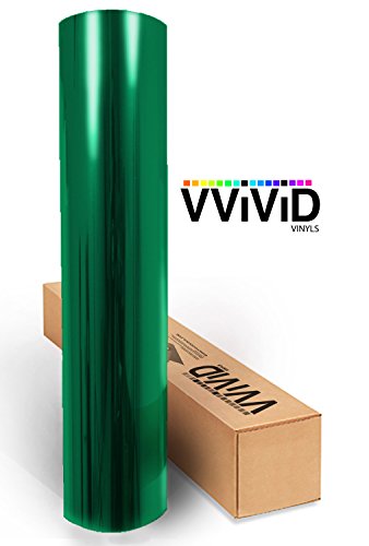 Image of VViViD Transparent Colorful Vinyl Window Tinting Sheets (6ft x 4.9ft, Green)