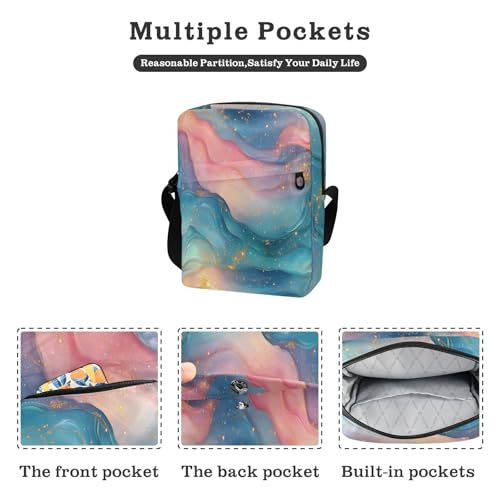 messenger bags Shoulder Crossover Bag crossbody purses for women Adjustable Strap for Outdoor Daily Outdoor Daily- Hot Pink Turquoise Green2