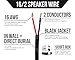 Next 16/2 Speaker Wire - 16 AWG/Gauge 2 Conductor - UL Listed In Wall (CL2/CL3) and Outdoor/In Ground (Direct Burial) Rated - Oxygen-Free Copper (OFC) - 500 Foot Bulk Cable Pull Box - Black