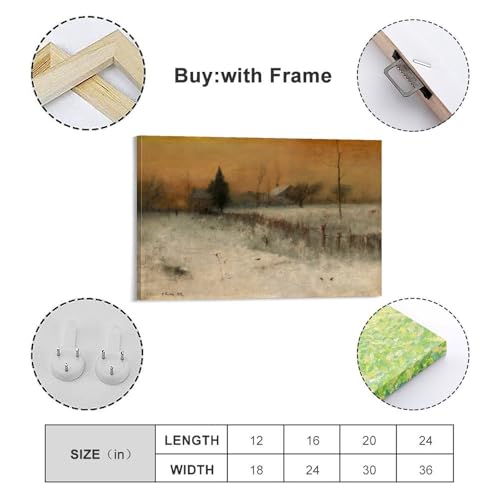 Impression D'Art George Inny Montclair 1892 Toile Rustique Solution Murs Vides Bureau