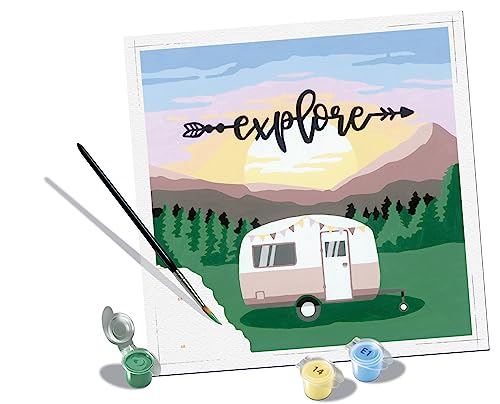 Ravensburger – CreArt Format carré 20x20 cm – Explore – Loisir créatif – Peinture par numéros – Adulte Activité détente et créative – Dès – 20271 – Version française - vue 10