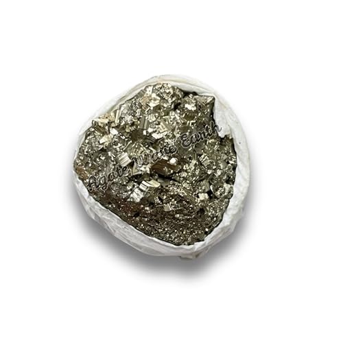 Image of Natural Pyrite Cluster Stone 40-80g | Original Raw Crystal for Money Attraction, Wealth Feng Shui, Vastu Decor & Healing Energy Best Gift (Pyrite Cluster Stone)