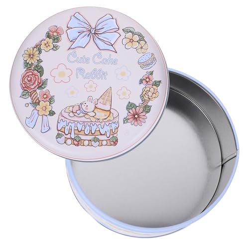 PEPLAYTAL Caja de Hojalata para Galletas y Dulces con Diseño Festivo Recipiente Decorativo para Almacenamiento de y Snacks Fiestas y Celebraciones