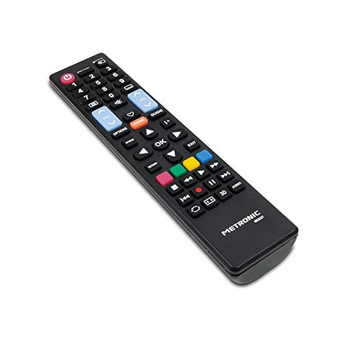 Metronic 495343 Telecomando Sostitutivo Universale per Control tutti TV Compatibile Marca Sony con Tasti Netflix/Prime-Video, Smart Televisore - Nero