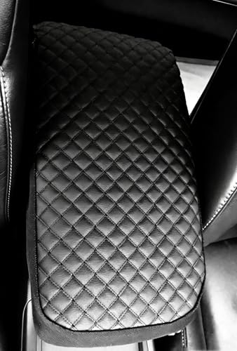 it's us Center Console Armrest Cover for Ford Explorer 2011-2019, Synthetic Leather Console Lid Protector, Interior Arm Rest Cushion Cover