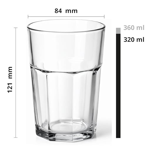 Verre à eau 350 ml Glasmark Krosno 1992 transparent et robuste pour table - 3