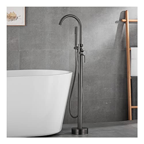 Colonne de baignoire or brossé jet cascade rotatif 360 avec douchette