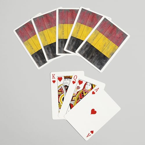 Baraja de cartas Póker Rustic Belgium Country Flag miniatura 7
