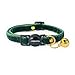 Cognatio Safety Quick Release Cat Collars,Double Velvet with Bell Available in a Range Colors,Perfect for Your Kitty, Adjustable 20-30 cm (20-30cm, XmasGreen)
