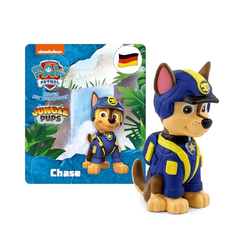 tonies Figuras auditivas para Caja Toniebox, Paw Patrol – Jungle Pups: Chase, Juego de Audio con 3 Historias para niños a Partir de 3 años, Tiempo de reproducción de 45 Minutos Aprox