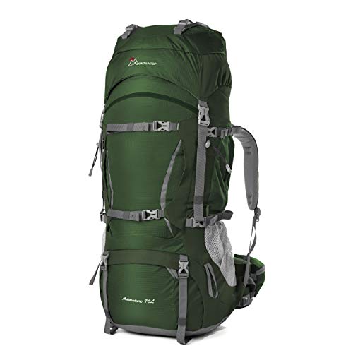 MOUNTAINTOP 70L Mochila de Senderismo Impermeable Gran Capacidad Bolsa de Emergencia