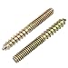 Zorveiio 12 Pack 1/4-20 x 2 Inch Hanger Bolts, Double Headed Bolts Wood Dowel Screw, Self-Tapping Screw for Furniture/Wood Joint