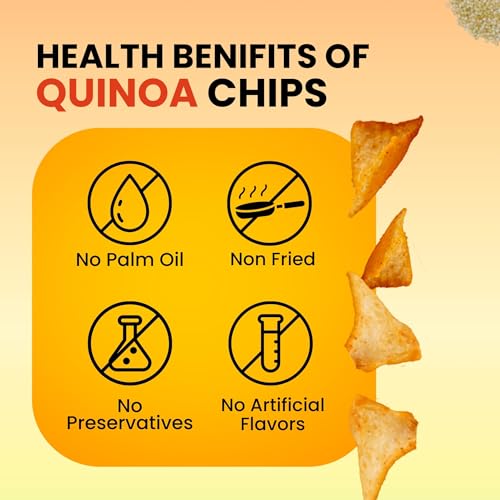 Image of Healthy Master Quinoa Chips Combo 900g (100g Each) Pack of 9 | Light & Crispy | High Protein Chips | Gluten-Free | No Maida, No Palm Oil | Low-Calorie | Healthy Snacks for Adults & Kids