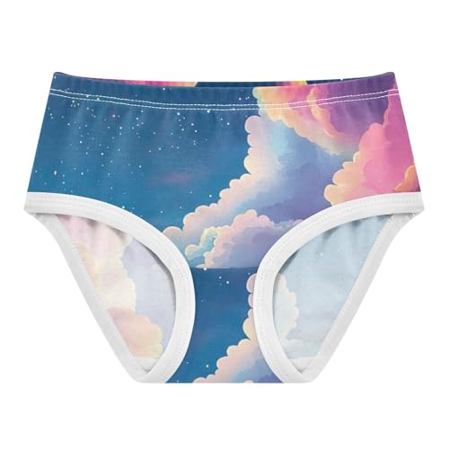 Fun Print Girls Underwear Toddler 2t Cotton Little Girl Panties Gradient Color Night Sky Kids Briefs Undies