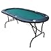 Foldable Poker Table 73 inches for 8 Players Light Series with Cup Holders Felt, Green