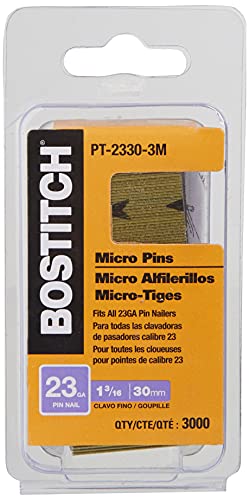 Bostitch Pin Nails, 23 Ga, 1-3/16-Inch, 3000-Pack (Pt-2330-3M) #TOP1