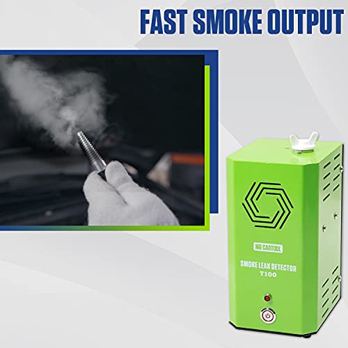 Mr Cartool T100 Automotive Evap Smoke Machine Leak Detector Tester Built-In Air Pump, Vacuum Fuel Pipe Diagnostic Tester For All Cars, Motorcycles, Light Trucks, Boats, Atv, Snowmobiles #TOP3