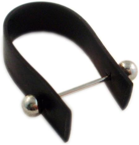 Bacabella 20650 Interchangeable Rubber Ring with Ball Exchange Rod 3 x 4 cm Black