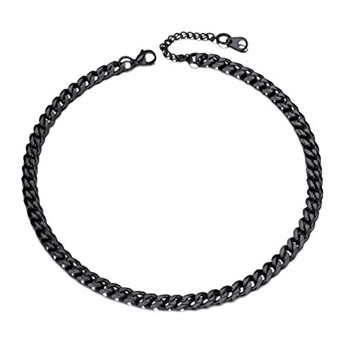 Prosteel Jewelry Black Chain Stainless Steel Necklaces For Women Choker 14 Inch Chains Chocker #TOP17