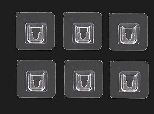 Multipurpose Wall Mount Bathroom Shelf and Rack for Home and Kitchen. Adhesive Sticker Support Without Drilling (6 Adhesive Magic Sticker)