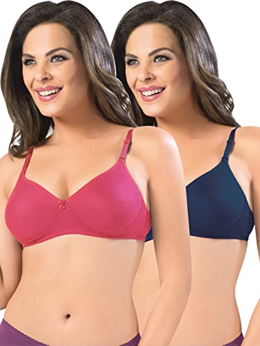 Image of SONARI Women's Non-Padded T-Shirt Bra | Wire-Free, Medium Coverage, Comfortable Polyester-Cotton Blend Fabric | Adjustable Straps, Ideal for Sports Catwalk
