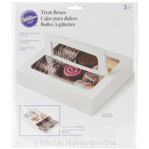 Wilton 3-Pack Snack Treat Box with Slotted Handle