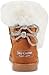 Juicy Couture Women’s Winter Boots with Faux Fur Trim, Rhinestone Logo, and Cozy Insulated Lining – Fashionable Cold Weather Booties for Casual or Outdoor Wear-Kahlo-Cognac Stone Size 11