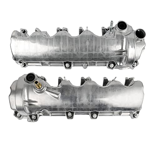 Image of Engine Valve Cover w /Gasket (Left & Right) Replacement for Ford Expedition F150 Truck F250 F350 Super Duty Mustang Lincoln Navigator 4.6L 5.4L 2004-2014 9L1Z6582C 9L1Z6582D