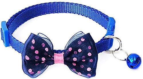 PSK PET MART- Adjustable Cute Bow-tie Safety Identification Collars with Bell for Puppy, Kitten and Small Pets (Colour May Be Vary) (B08M3C5TJT) Amazon Price History, Amazon Price Tracker