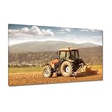  Peinture imprimée sur toile Décoration murale 120 x 70 cm Ferme avec un tracteur N° H9731Z_PC1EN