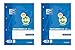 Hojas cuadriculadas A4, Pack de 2 Recambios Oxford, 200 + 50 hojas cada uno, Cuadrícula 4 x 4 [Exclusiva Amazon]